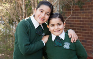 Two sisters from St Peter Chanel Catholic Primary School Regents Park